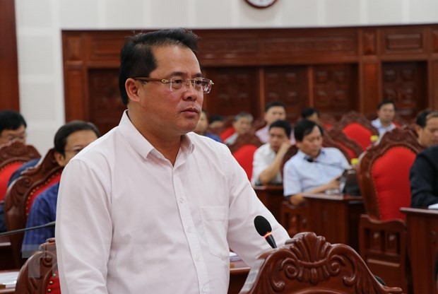 Miễn nhiệm chức vụ Phó Chủ tịch Ủy ban Nhân dân tỉnh Gia Lai nhiệm kỳ 2021-2026 đối với ông Hồ Phước Thành. (Ảnh: Hồng Điệp/TTXVN).