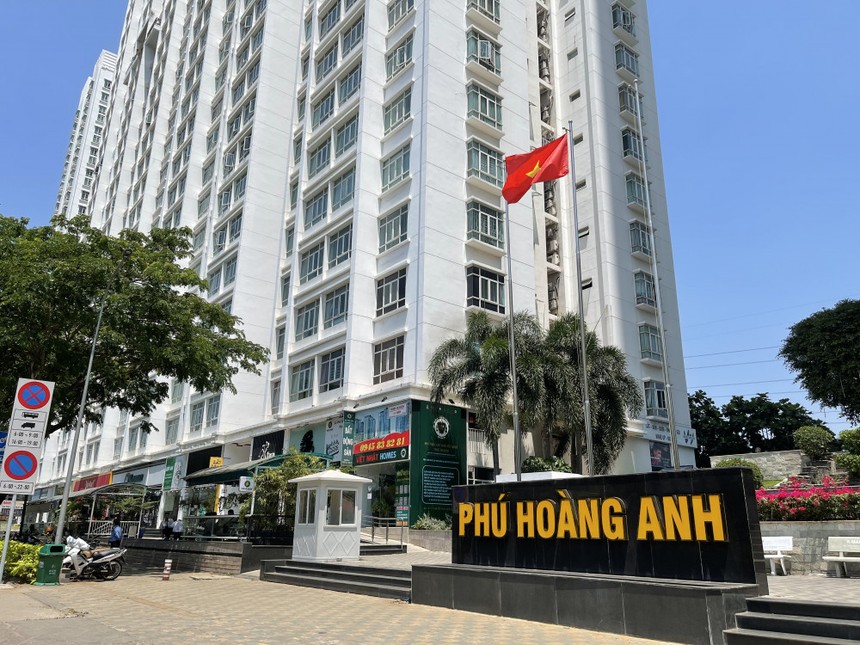 Chung cư Phú Hoàng Anh - một trong sáu dự án được lãnh đạo TP.HCM họp tháo gỡ vướng mắc vào ngày mai (1/3).