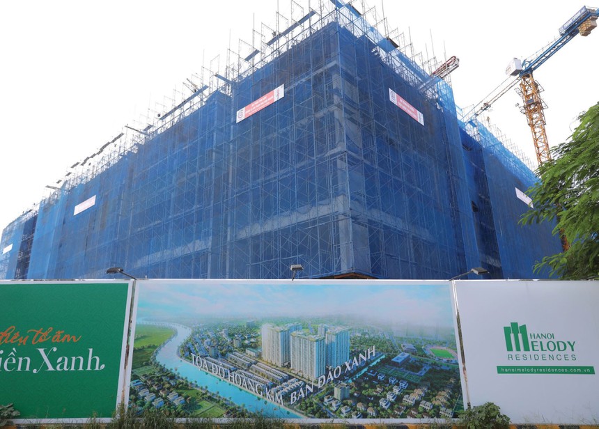 Dự án Melody Residences Linh Đàm của Tập đoàn Hưng Thịnh đang được xây dựng.