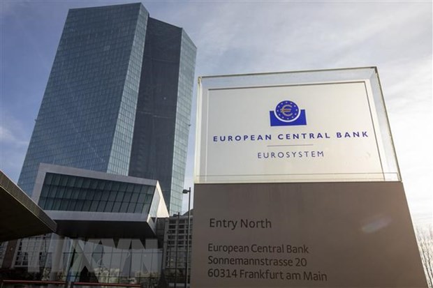 Trụ sở ECB tại Frankfurt am Main, Đức. (Ảnh: AFP/ TTXVN).