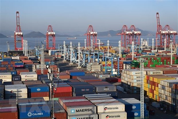 Cảng container ở Ninh Ba-Chu San, tỉnh Chiết Giang, Trung Quốc. (Ảnh: THX/TTXVN)