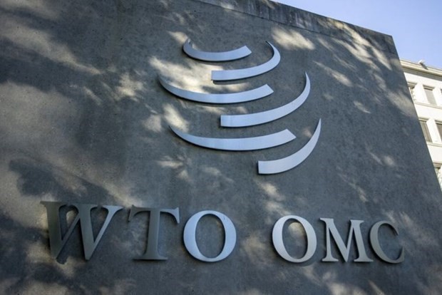 Logo của Tổ chức Thương mại Thế giới (WTO) tại trụ sở ở Geneva, Thụy Sĩ. (Nguồn: Reuters).