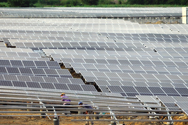 Nhà máy Điện mặt trời Hòa Hội tại Phú Yên. Ảnh: Đức Thanh.