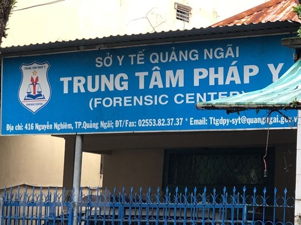 Trung tâm pháp y Quảng Ngãi. (Nguồn: TTXVN phát).