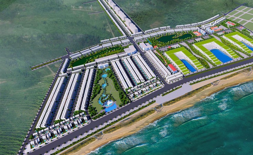 Phối cảnh dự án De Lagi - Bình Thuận, một trong hai dự án đang triển khai dở dang của NBB.