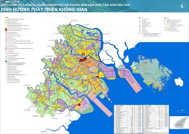 Điều chỉnh Quy hoạch chung thành phố Hải Phòng đến năm 2040, tầm nhìn đến năm 2050. (Ảnh: TTXVN phát)