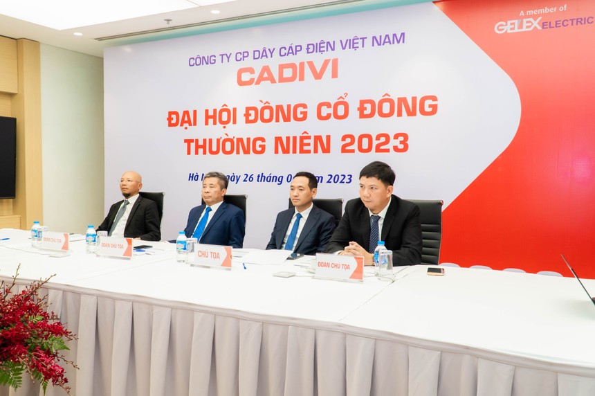 ĐHĐCĐ thường niên 2023 của Công ty cổ phần Dây cáp điện Việt Nam (CADIVI) được tổ chức bằng hình thức trực tuyến.