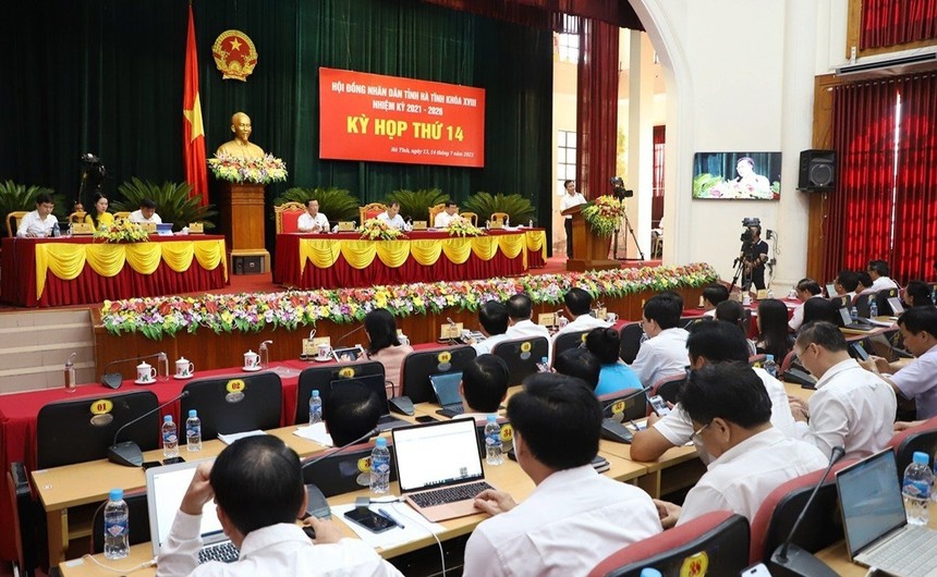Kỳ họp thứ 14, HĐND tỉnh Hà Tĩnh khóa XVIII diễn ra trong 2 ngày 13,14/7.
