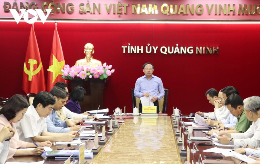 Ban Thường vụ Tỉnh ủy Quảng Ninh họp xem xét, thi hành kỷ luật đảng đối với cán bộ, đảng viên vi phạm.