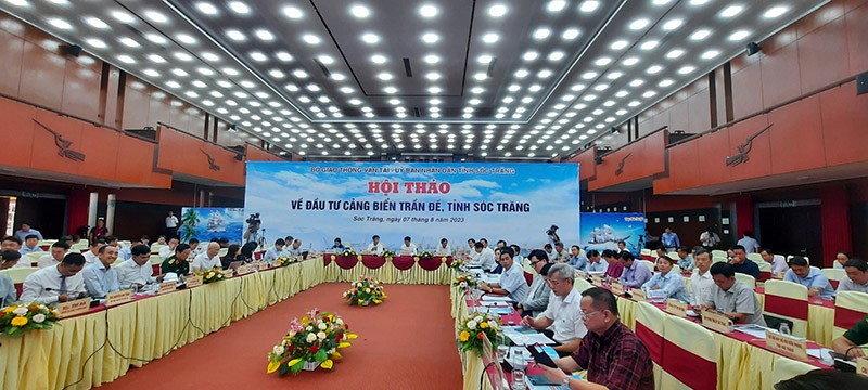 Lãnh đạo tỉnh Sóc Trăng và Bộ Giao thông vận tải chủ trì Hội thảo về đầu tư cảng biển Trần Đề.