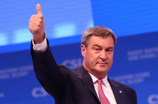 Ông Markus Söder đã được tái bầu làm Chủ tịch đảng CSU. (Nguồn: EPA).
