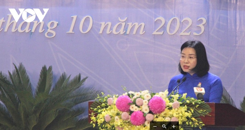 Bà Phan Thị Thuỳ Linh tái đắc cử Chủ tịch Liên đoàn Lao động thành phố Đà Nẵng nhiệm kỳ 2023-2028.