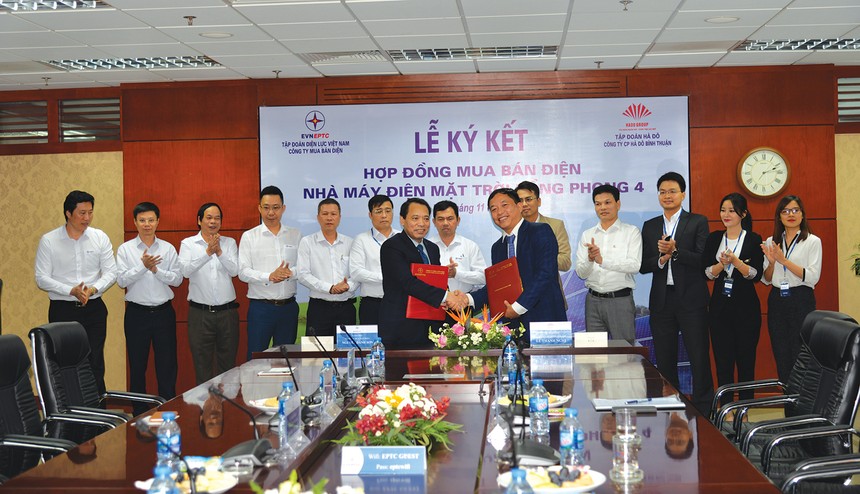 Tập đoàn Hà Đô ký kết hợp đồng mua bán điện với Tập đoàn Điện lực cho dự án Điện mặt trời Hồng Phong 4
