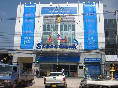 Ngân hàng con tại Lào của Sacombankcó vốn 39 triệu USD