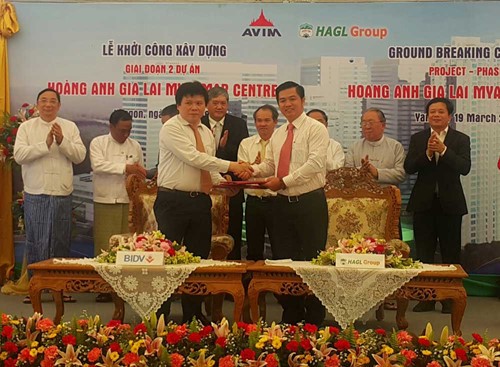 Hoàng Anh Gia Lai vừa khởi công giai đoạn 2 dự án Hoàng Anh Gia Lai Myanmar Centertại Yangon