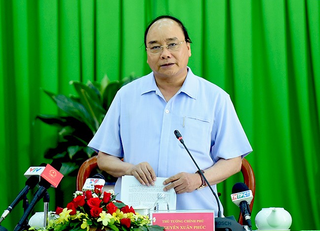Thủ tướng nhấn mạnh, thành phố Cần Thơ phải có tầm nhìn quy hoạch, xứng đáng là trung tâm của ĐBSCL. Ảnh: VGP/Quang Hiếu