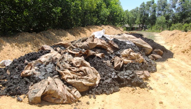 Theo một số báo phản ánh đây là khu vực phát hiện chất thải tự chôn lấp của Formosa