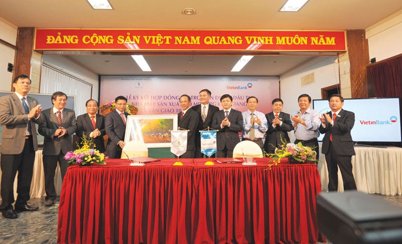 Lễ ký kết tài trợ dự án của Nhà máy Chế biến gỗ MDF Kiên Giang