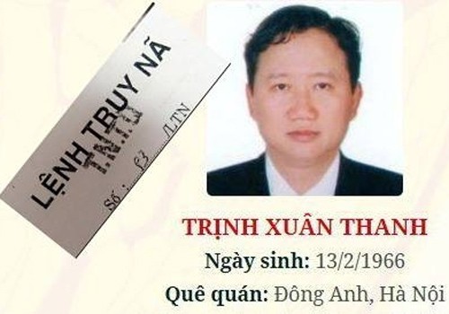 Nghi can Trịnh Xuân Thanh đang bị phát lệnh truy nã quốc tế. Ảnh: Công an nhân dân