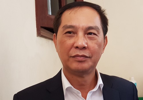 Giám đốc Sở Quy hoạch Kiến trúc Hà Nội Lê Vinh trao đổi với báo chí sáng 5/1. Ảnh: Võ Hải.