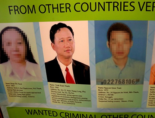 Nghi can Trịnh Xuân Thanh trong danh sách truy nã quốc tế của Interpol.Ảnh:Bá Đô