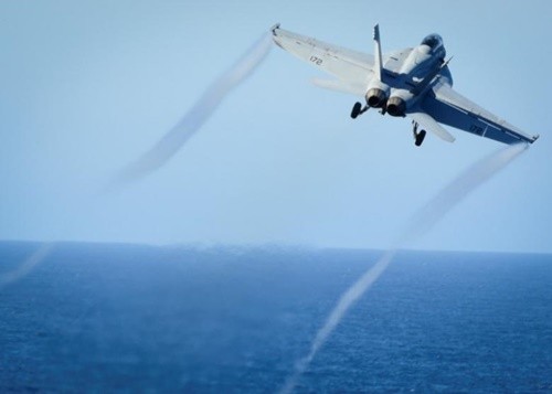 Chiến đấu cơ F/A-18E Super Hornet Mỹ. Ảnh:Reuters
