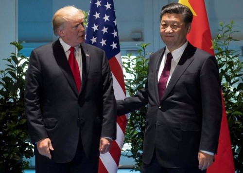 Tổng thống Mỹ gặp Chủ tịch Trung Quốc hồi tháng 7. Ảnh:Reuters.
