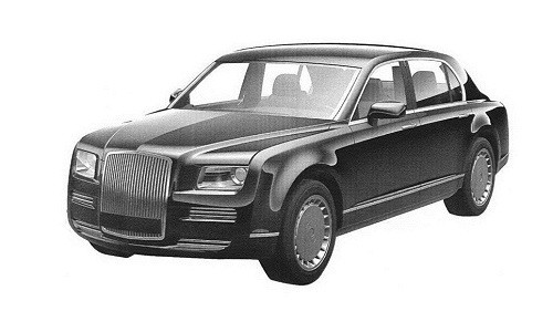Thiết kế mẫu xe limousine mới dành cho Tổng thống Nga thuộc dự án Cortege. Ảnh:Sputnik.