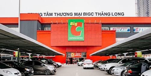 Bên ngoài trung tâm thương mại của Big C ở Hà Nội. Ảnh:Big C