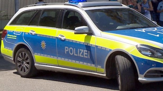Xe của cảnh sát Đức làm nhiệm vụ. (Nguồn: Getty)
