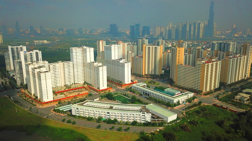 Chung cư tái định cư Bình Khánh (Thủ Thiêm, quận 2) có vị trí đắt địa, nhưng lại có 5.334 căn hộ không người ở - Ảnh: Lê Toàn