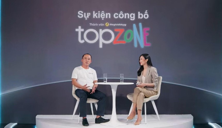 Ông Đoàn Văn Hiểu Em - CEO chuỗi Thế Giới Di Động và Điện máy Xanh công bố ra mắt chuỗi TopZone tại Việt Nam