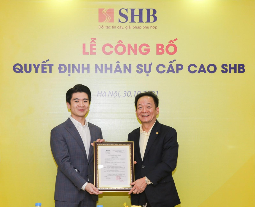 SHB bổ nhiệm ông Đỗ Quang Vinh làm Phó tổng giám đốc từ ngày 30/10/2021