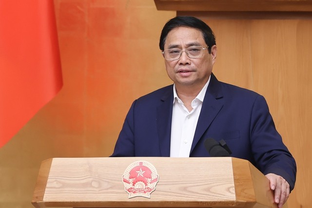 Thủ tướng Phạm Minh Chính chủ trì phiên họp Chính phủ thường kỳ tháng 2/2023 (Ảnh: VGP).