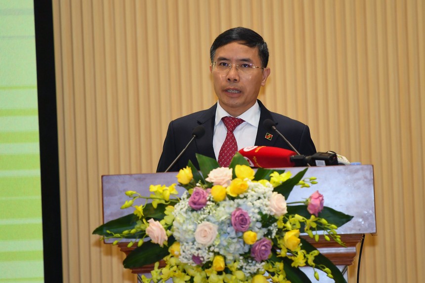 Ông Phạm Đức Ấn, Chủ tịch Hội đồng thành viên Agribank phát biểu tại Hội nghị
