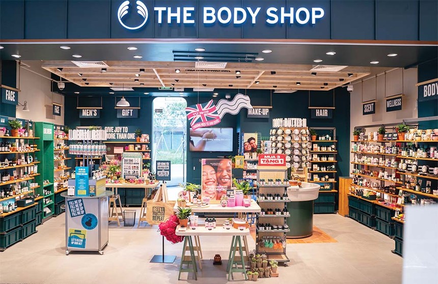 Sản phẩm đa dạng, thiết kế cửa hàng bắt mắt... là điểm mạnh của chuỗi The Body Shop.