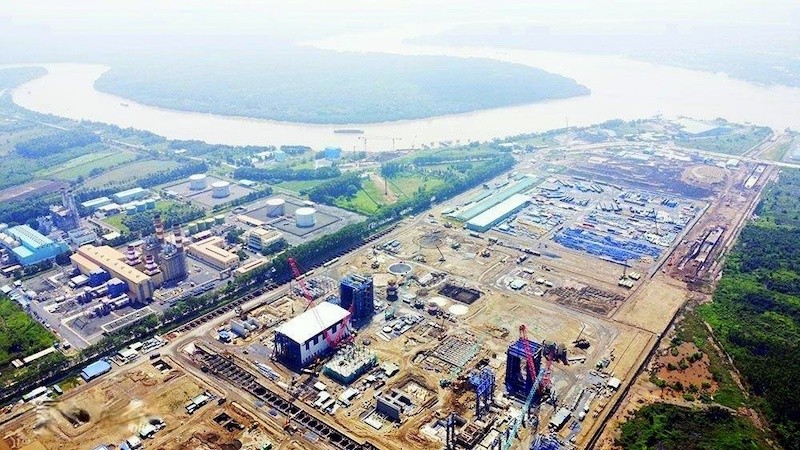 Công trường Nhà máy điện Nhơn Trạch 3&4 đang thi công