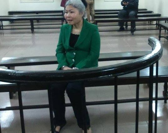 Bị cáo Nguyễn Phương Mai tại tòa