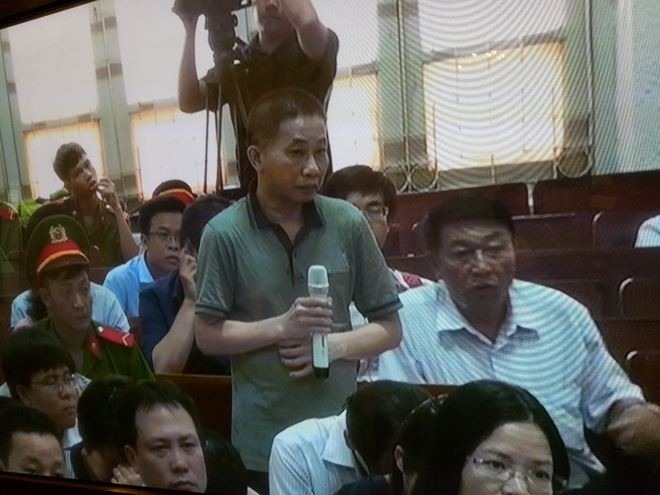 Ông Quỳnh tại phiên tòa sơ thẩm Hà Văn Thắm hồi tháng 9/2017.