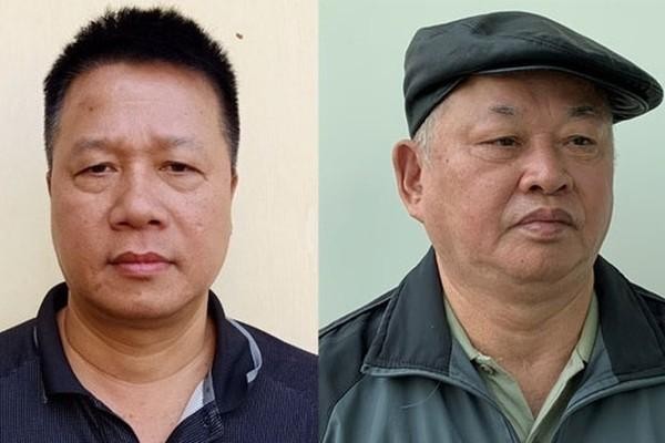 Bị can Trần Quang Tiến (trái) và Đào Quốc Việt. Ảnh: Bộ Công an.