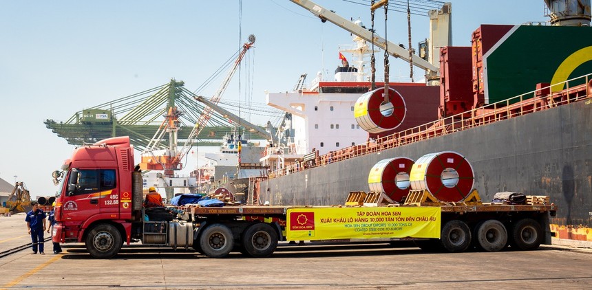 Hoa Sen (HSG) đạt sản lượng xuất khẩu hơn 120.000 tấn/tháng 2 tháng đầu năm