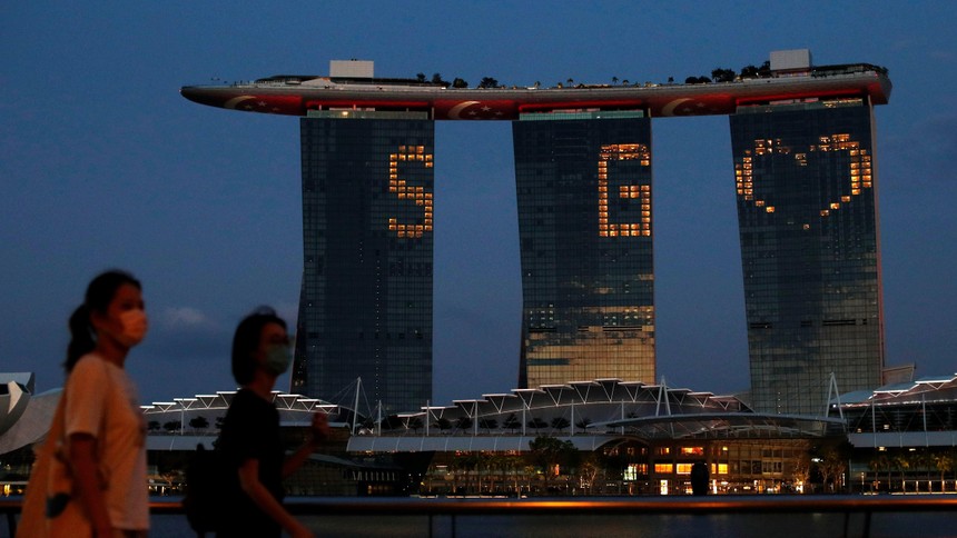 Marina Bay Sands, một trong những địa điểm mang tính biểu tượng nhất của Singapore. Nguồn: Reuters