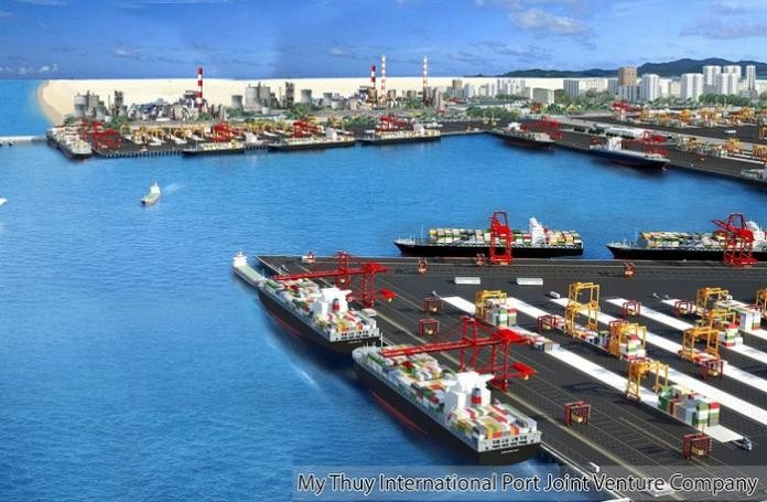 Phối cảnh dự án khu bến cảng biển Mỹ Thuỷ (Quảng Trị).