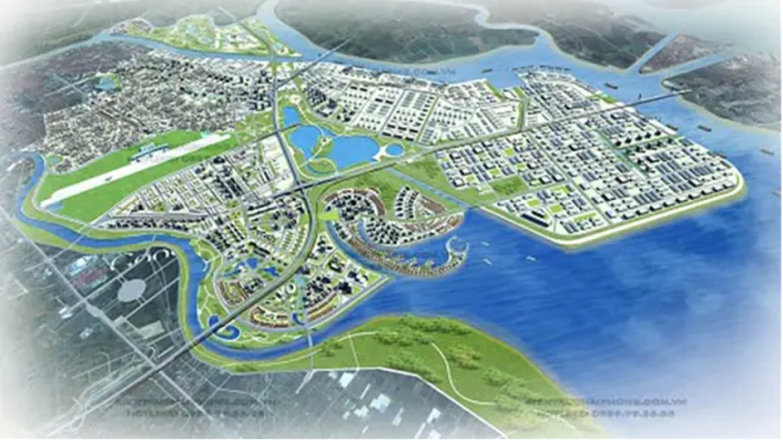 Phối cảnh dự án Khu đô thị và dịch vụ Tràng Cát thuộc quần thể KCN đô thị và dịch vụ Tràng Cát Hải Phòng