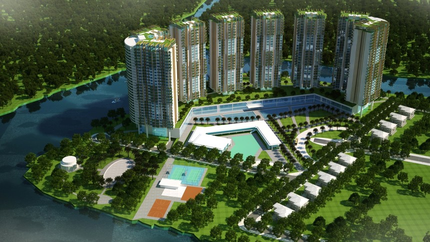 Dự án Gia Việt Riverside với diện tích 92.000 m2, vị trí nằm tại trung tâm thị trấn Nhà Bè