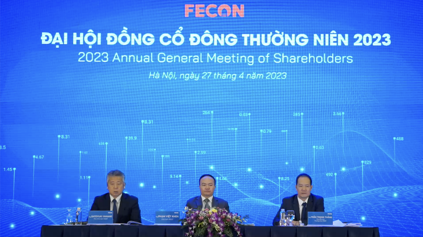 ĐHĐCĐ FECON (FCN): Kế hoạch 2023 tăng trưởng mạnh, cho phép Red One giao dịch sớm cổ phiếu chào bán riêng lẻ
