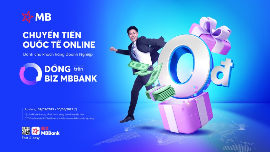 Tính năng chuyển tiền quốc tế online 0 đồng trên BIZ MBBank