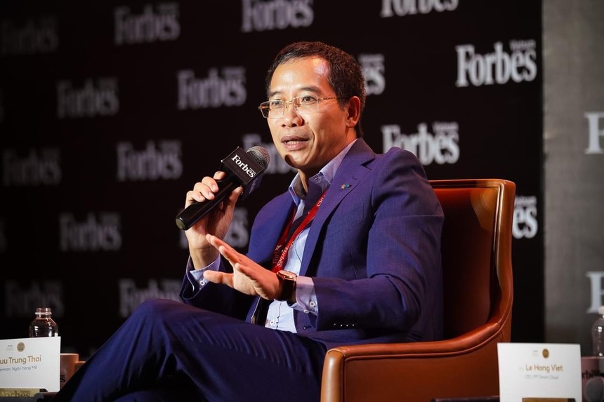 Ông Lưu Trung Thái – Chủ tịch HĐQT Ngân hàng MB chia sẻ tại sự kiện