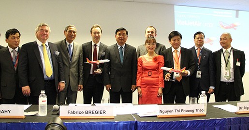 VietJetAir chính thức ký hợp đồng kỷ lục mua máy bay Airbus 