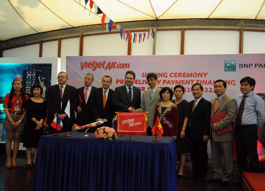 Vietjet và BNP Paribas ký kết thỏa thuận tài trợ tín dụng mua máy bay